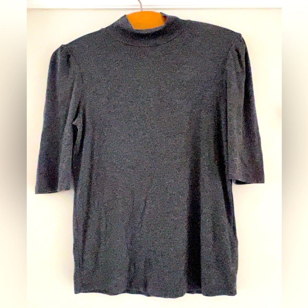 NEW NEW Zara. Charcoal Grey 3/4 sleeve top